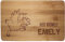 wandmotiv24 Personalisiertes Frühstücksbrettchen, 22x14 cm, Hier krümelt, Huhn, Name, Holz, Schneidebrett, Geschenke M0843