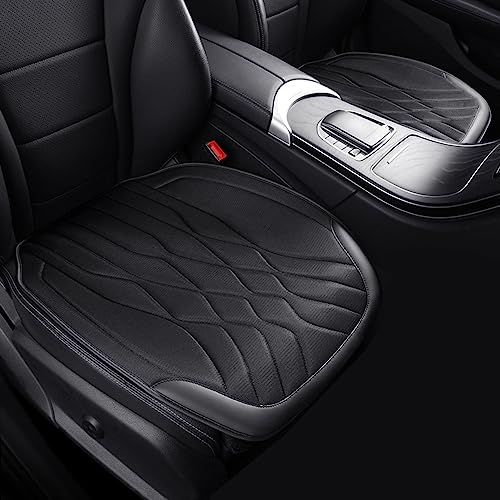 YAZGAN Sitzkissen Auto, für Mercedes Benz AMG CLA C117 X117 C118 X118 CLA 180 200 220 Sitzauflagen Gegen Schwitzen, Anti Rutsch Autositzschoner, Weich Atmungsaktiv,D Black-2