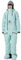 HOUZONIY Einteiler Skioverall Damen Schneeanzug Skioverall Skifahren Skianzüge Overall Jumpsuit Frauen Snowboard Skisuit Outdoor Sport(Grün L)