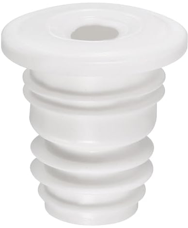 sourcing map Drain Pipe Seal Ring, Silicone Ring Washing Machine Sealing Plug, Anti-Odor Floor Drain Plug Sewer Pipe Seal Ring Sealing Cover for 35-40mm PVC Drainage Pipes, White
