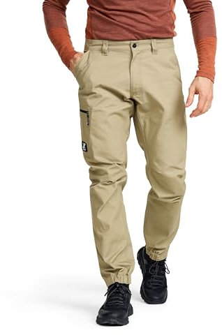 RevolutionRace Outdoor Basic Pants für Herren, Wanderhose für viele Outdoor-Aktivitäten, Khaki, M