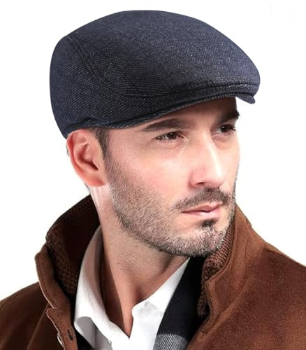 Comilaka Schirmmütze Herren Baskenmütze Barett Cap Gatsby | Schiebermütze,Newsboy,Flat Cap,Driving Cabbie,Herrenmütze