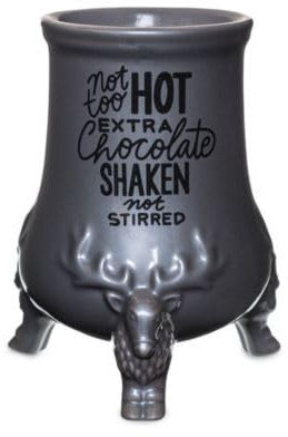 Disney Store Official The Santa Clause Mug 483ml Fun Christmas Grey Mug Features Judy The Elf's Hot Cocoa Recipe and Reindeer