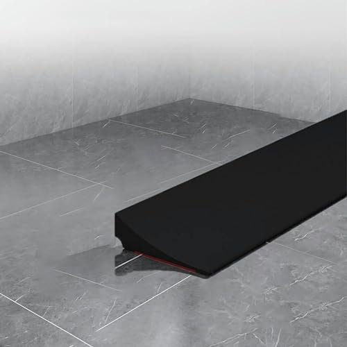 Barriera diga d'Acqua per soglia Doccia da 39 Pollici, Striscia di Guarnizione autoadesiva per Mastice, soglia per Doccia da Bagno, diga d'Acqua per lavello, Piano Cottura, Vasca da