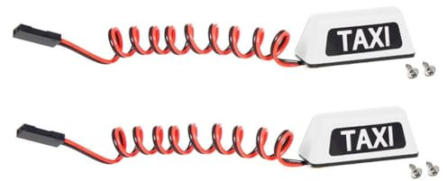 Guihydur Weiße Modellauto-Taxilampe 1/10 RV 1/8 Kletterauto Geländewagen Großer Taxi-Lampe R160