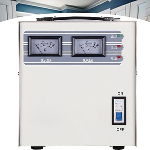 ROGHA Stabilizzatore di Tensione Domestico, Stabilizzatore di Corrente Monofase per Uso Domestico 220V con Protezione da Sovratensione Condizionatore di Potenza,3KVA
