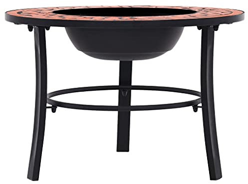 Chimenea mosaico cerámica terracota 68 cm