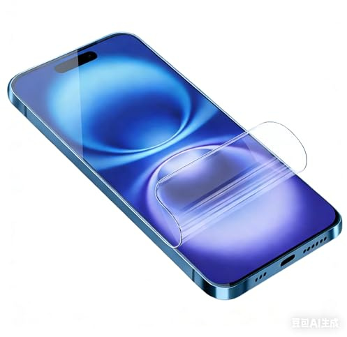 YiiLoxo 2 Stück Hydrogel Schutzfolie für iPhone 16, Transparente Flexible TPU Displayschutzfolie [Kein Gehärtetes Glas][Fingerabdruck Unterstützen]