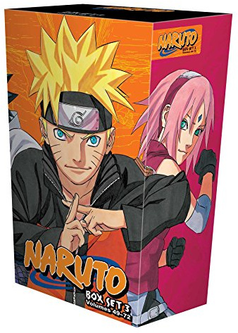 Naruto Box Set 3: Volumes 49-72 with Premium