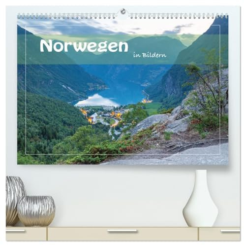 Norwegen in Bildern (hochwertiger Premium Wandkalender 2026 DIN A2 quer), Kunstdruck in Hochglanz: Auf der Reise durch die Fjordlandschaft Norwegens. (CALVENDO Orte)