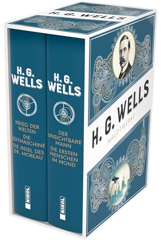 H.G. Wells: 2 Bände im Schuber: Krieg der Welten, Die Zeitmaschine und weitere bekannte Werke