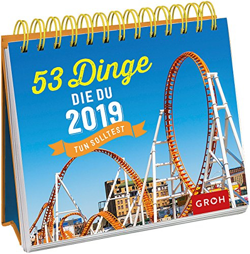 53 Dinge, die du 2019 tun solltest: Tischkalender mit Wochenkalendarium