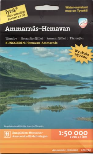 Ammarnas - Hemavan - Kungsleden: 1:50,000 map (Mountain map detailed scale)