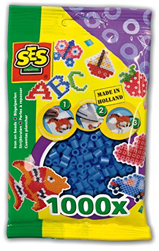 SES Creative 00724 Children's Iron-On Beads, Navy Blue