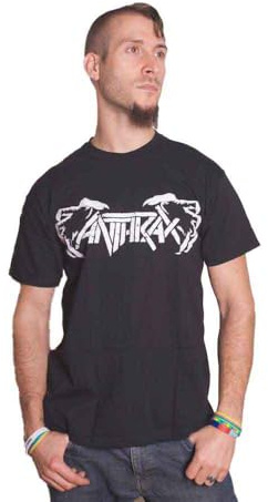 Anthrax Men's Death Hands T-Shirt, Black, Large