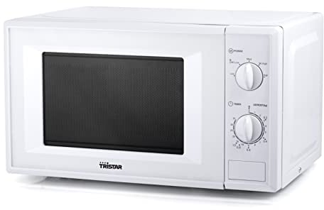 Tristar MW-2706 - Horno Microondas, Temporizador Analógico, Potencia de 700 W, Capacidad de 20 L