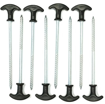outdoorer Twister, Schraubhering, 17 cm - das 8er Schraubhering Set inkl. Transporttasche