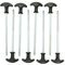 outdoorer Twister, Schraubhering, 17 cm - das 8er Schraubhering Set inkl. Transporttasche