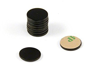 Black Painted Mild Steel Disc with 3M Self Adhesive for Arts, Crafts, Model Making, DIY and Hobbies - 10mm dia x 1mm thick - Pack of 400