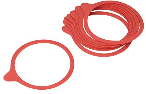 Dr Oetker 3231 Joints en caoutchouc pour bocaux en verre x8, Joint pour bocal en caoutchouc 8 pièces, Caoutchouc naturel, 9,4x10,8cm