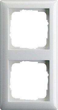 Gira System 55 reinweiß glänzend - 10er Set 2-fach Rahmen
