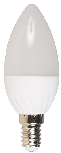 McShine - LED Kerzenlampe | E14, 5W, 400 lm, warmweiß | step-step-dimmbar per Lichtschalter (100% -> 50% -> 15%)
