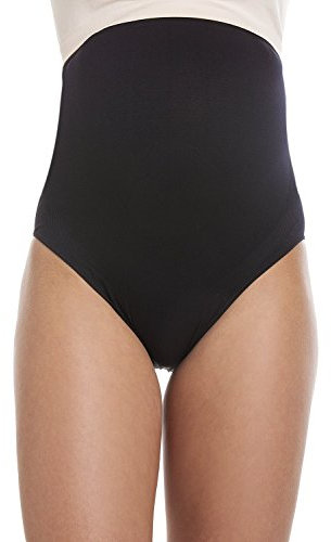 Camille Womens Over the Bump High Waist Maternity Briefs Small Black