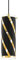 EGLO Pendellampe Pinto Nero 1, 1 flammige Pendelleuchte, Material: Stahl, Farbe: Goldfarben, Glas: Schwarz, gold, Fassung: E27