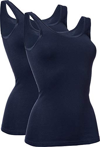 Con-ta Damen-Unterhemd 2er-Pack marine Größe 38