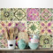 RE-COVERTILES - Adesivi per Piastrelle Bagno e Cucina 12 Pz 15x15 cm - PS00061 Decorazione murale in PVC impermeabile mattonelle mosaico stile cementine Azulejos