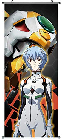 CoolChange Neon Genesis Evangelion Rollbild | Kakemono aus Stoff | Poster 100x40cm | Motiv: EVA 00