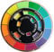 Creative Color Wheel Emaille-Anstecknadel, das sich drehende Rad bewegt sich gut, Farbrad-Brosche (Farbrad-Emaille-Pin), 5,1 cm, Zink, Emaille, 2inch, Zink, Emaille