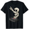 Skelett Dj Mischpult Synthesizer Techno Raver Festival Party T-Shirt