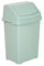 JMS we create smile Plastic Swing Lid Bins Recycle Waste Dust Bin 8/25 /50 L Home Kitchen Office (Silver Sage, 50 Litre)