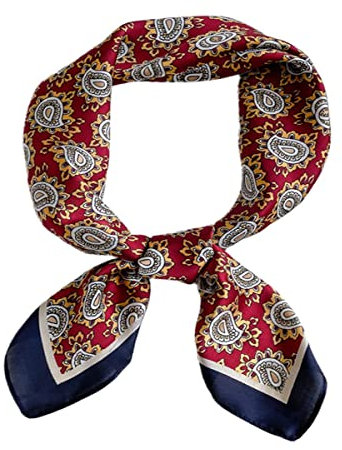 FAIRYGATE Damen Seide Gefühl Schal Halstuch Schal Frauen Elegant Seidenschal Business Seidentuch Scarf Bandana Taschentuch Ansatz Handgelenk Kopftücher 94015