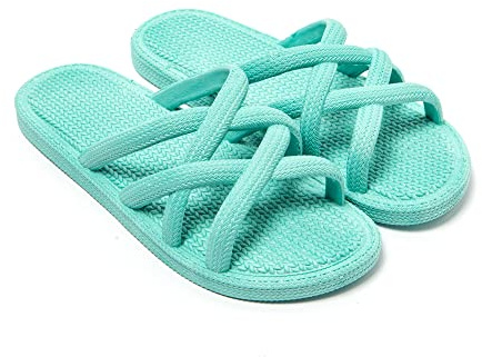 BRASILERAS Flache Sandalen Mersin für Damen | Flache Sandale, leichtes Design, flexible Sohle, lässige Looks, Urlaub, Spaziergang, Strand und Alltag