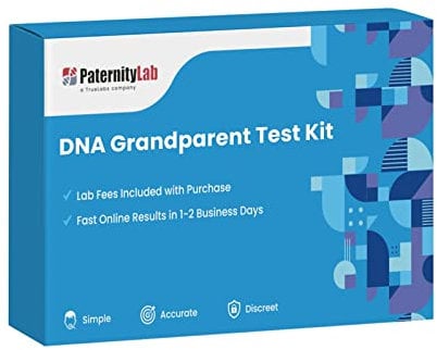 PaternityLab DNA Großelterntest – Laborgebühren & Versand enthalten – Ergebnisse in 1-2 Tagen – Sammelset für Großeltern und Kind