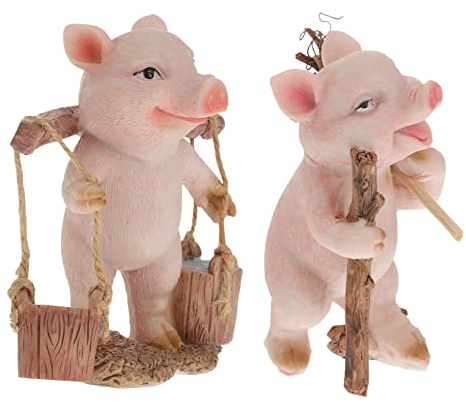 Yardenfun Harz Artware Kreative Harz Schmuck Emulation Schwein Modellierung Für Decor
