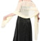 Stola Damen Halstuch Chiffon Sommer Schal Damen Festliche Stola für Abendkleid oder Brautkleid Hochzeit Scarf (Hellgelb)