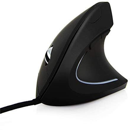 Mouse USB cablato mouse verticale mano destra ergonomico per PC Gaming polso sano 1600 DPI mouse ottici mouse ottici