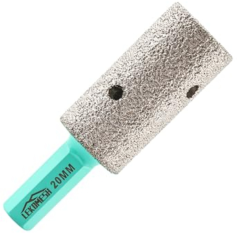 Fraise Diamantée pour Carrelage 20mm - Foret à Doigt Diamant avec Tige Hexagonale Pour Amplification Façonner Bordure Le Trou - Porcelaine,Tuiles,Céramique,Marbre,Granit,Comptoirs,LEKOMESH