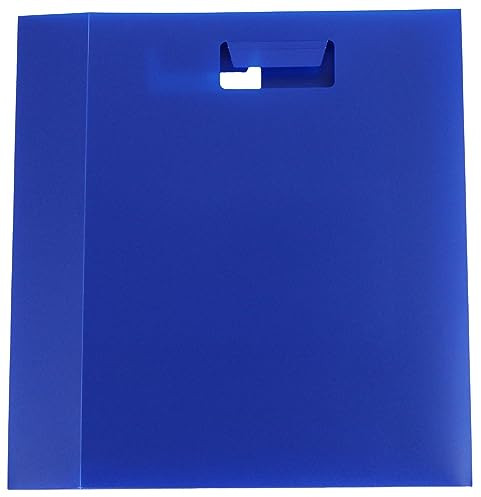 Heftbox/Schulheftbox/Pop-Up-Box/Organizer aus PP-Folie mit Automatikboden und Griffen an beiden Seiten, Farbe: Perlfarbe blau - 1 Stück