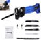 Reciprocating Saw 800W 240V Electric Sabre Saw Portable Recip Saw 2800 RPM for Wood/Metal/Plastic Electric Corded Reciprocating Saw with 2 Meter Wired Electric and Quick Replacement Chuck - 5PCS