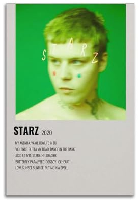 klouds Yung Lean Album Starz Poster, dekoratives Gemälde, Leinwand, Schlafzimmer, Kunst, Wohnzimmer, Dekoration, modern, ästhetisches Poster, 30 x 45 cm, ungerahmt