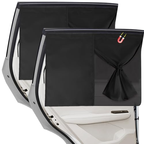 2 Stück Auto Sonnenschutz Baby, Sonnenschutz Auto Baby Mit Uv Schutz, Auto Vorhang UV Schutz Für UV-Schutz & Hitzereduzierung für alle Fahrzeuge für 99% der Autos