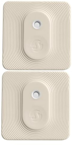 Shelly Blu H&T Ivory Temperatur- und Feuchtigkeitssensor, Bluetooth gesteuert, spritzwassergeschützt, staubdicht, Schutzklasse IP54, iOS Android App, 2 Stück