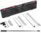 Memows Flächenspachtel Set, Spachtel Werkzeug im Koffer mit Ergonomischem Griff und 2.05m Teleskopstange, Flächenspachtel 3-teiliges Set (300mm, 550mm, 800mm) Fassadenspachtel Spachtel Set Trockenbau
