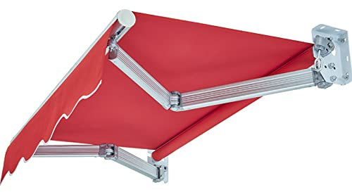 Markisen Markise Balkon,gelenkarmmarkise Markise Mit Handkurbel,200×150cm Wandmontage Sonnenmarkise Terrassenmarkise,winkelverstellbare,uv-schutz Wasserdicht Manuell Einfahrbare Aluminium-markise