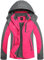 DCmount veste imperméable femme coupe vent veste de pluie à capuche softshell de randonnée anti-pluie