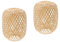 Housoutil Paralume In Bambù Intrecciato Paralume In Rattan Di Vimini Di Bambù 2 Pezzi Paralume Rustico Per Lampada A Sospensione Lampada Da Tavolo Lampada Da Lampada Da Parete Piccola